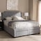 Baxton Studio Aubrianne Modern Grey Upholstered Queen Storage Bed 143-8055 - alternate 8